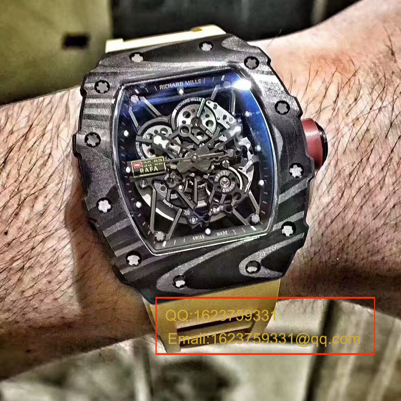 KV新品 RM35-02系列 top 版（纳达尔限量版） carbon fiber 系列最强 Replica 版本 / RM 035-02