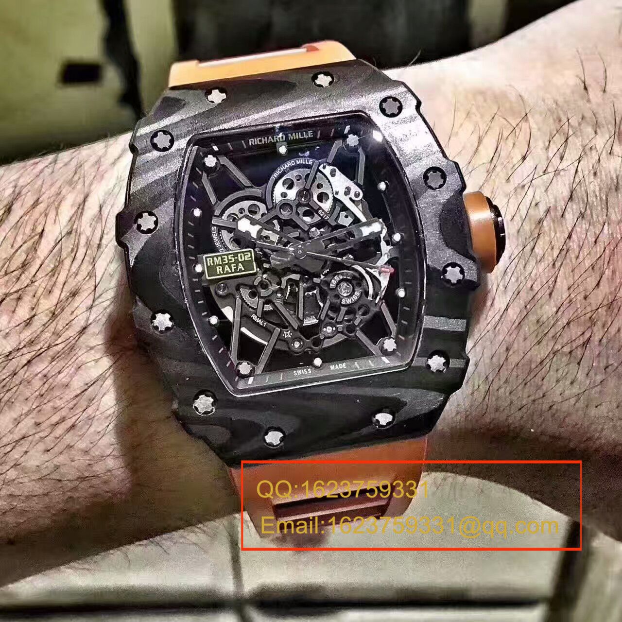 KV新品 RM35-02系列 top 版（纳达尔限量版） carbon fiber 系列最强 Replica 版本 / RM 035-02