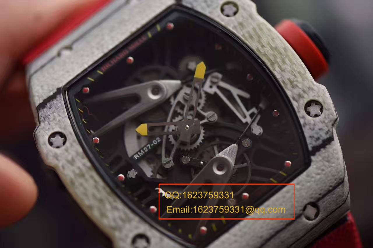 【RM Factory  top 1:1 Replica Copy  Watches 】 RICHARD MILLE 首款白色 carbon fiber  wrist watches RM27-02--轻盈如羽毛 / RMBC27-02