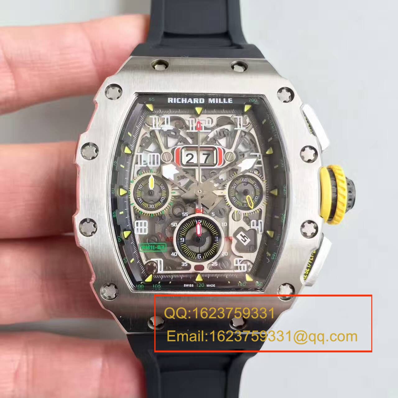 【RM Factory  Perfect  High quality  Copy  Watches 】RICHARD MILLE 男士系列RM11-03男士 wrist watches  / RMBE11-03A