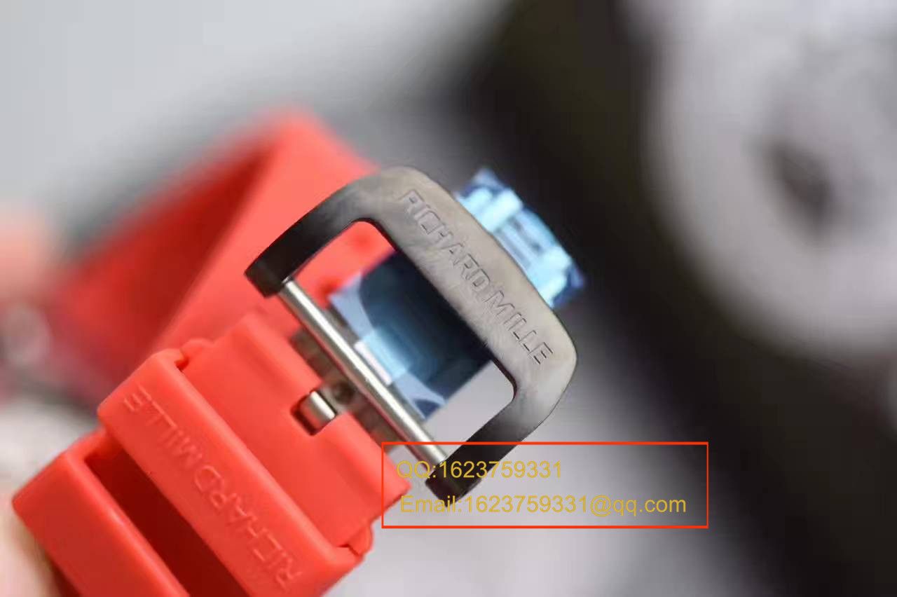 【独家视频测评RM Perfect  High quality  Replica Watches 】RICHARD MILLE 男士系列RM 011 RED QTPT红 carbon fiber  wrist watches  / RMBH11-03B