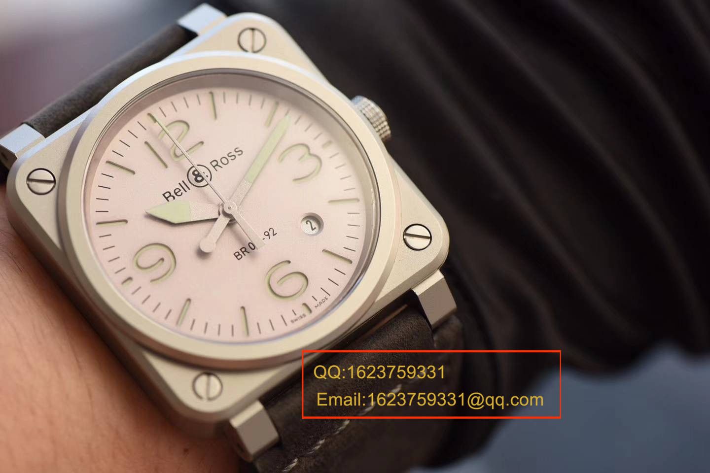 【BR Perfect  High quality  Replica Watches 】 Bell & Ross AVIATION系列BR 03-92 HOROLUM  wrist watches  / BLBA015