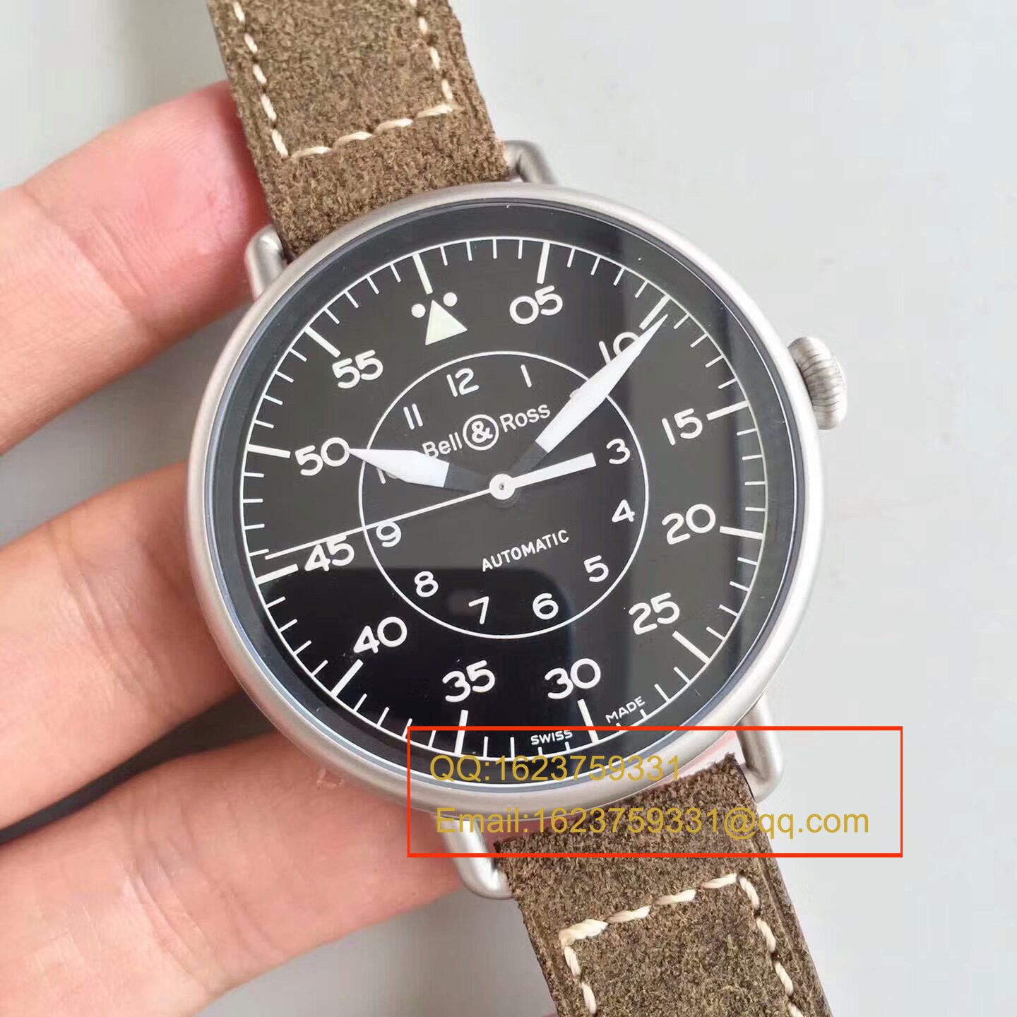 【BR Perfect  High quality  Replica Watches 】 Bell & Ross VINTAGE 系列WW1-92 MILITARY wrist watches  / BLBA017
