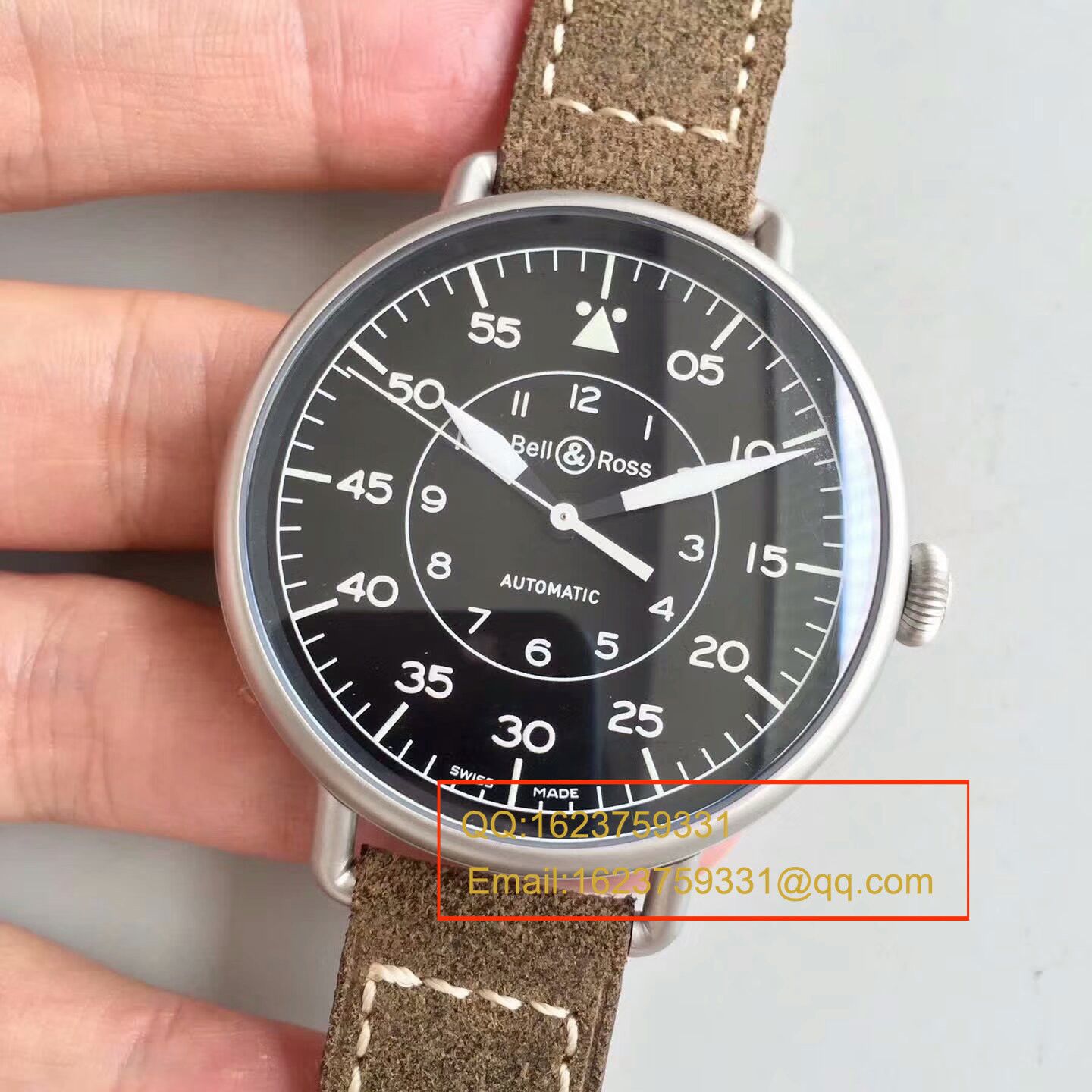 【BR Perfect  High quality  Replica Watches 】 Bell & Ross VINTAGE 系列WW1-92 MILITARY wrist watches  / BLBA017