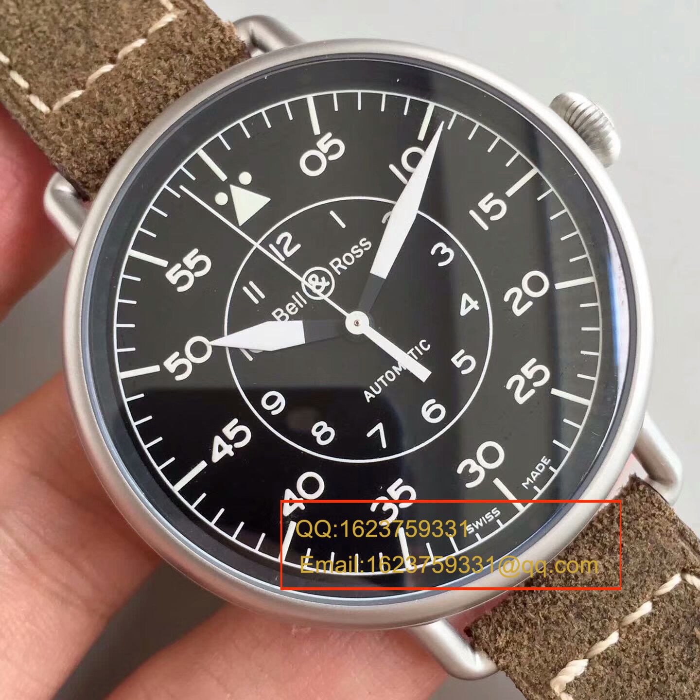 【BR Perfect  High quality  Replica Watches 】 Bell & Ross VINTAGE 系列WW1-92 MILITARY wrist watches  / BLBA017