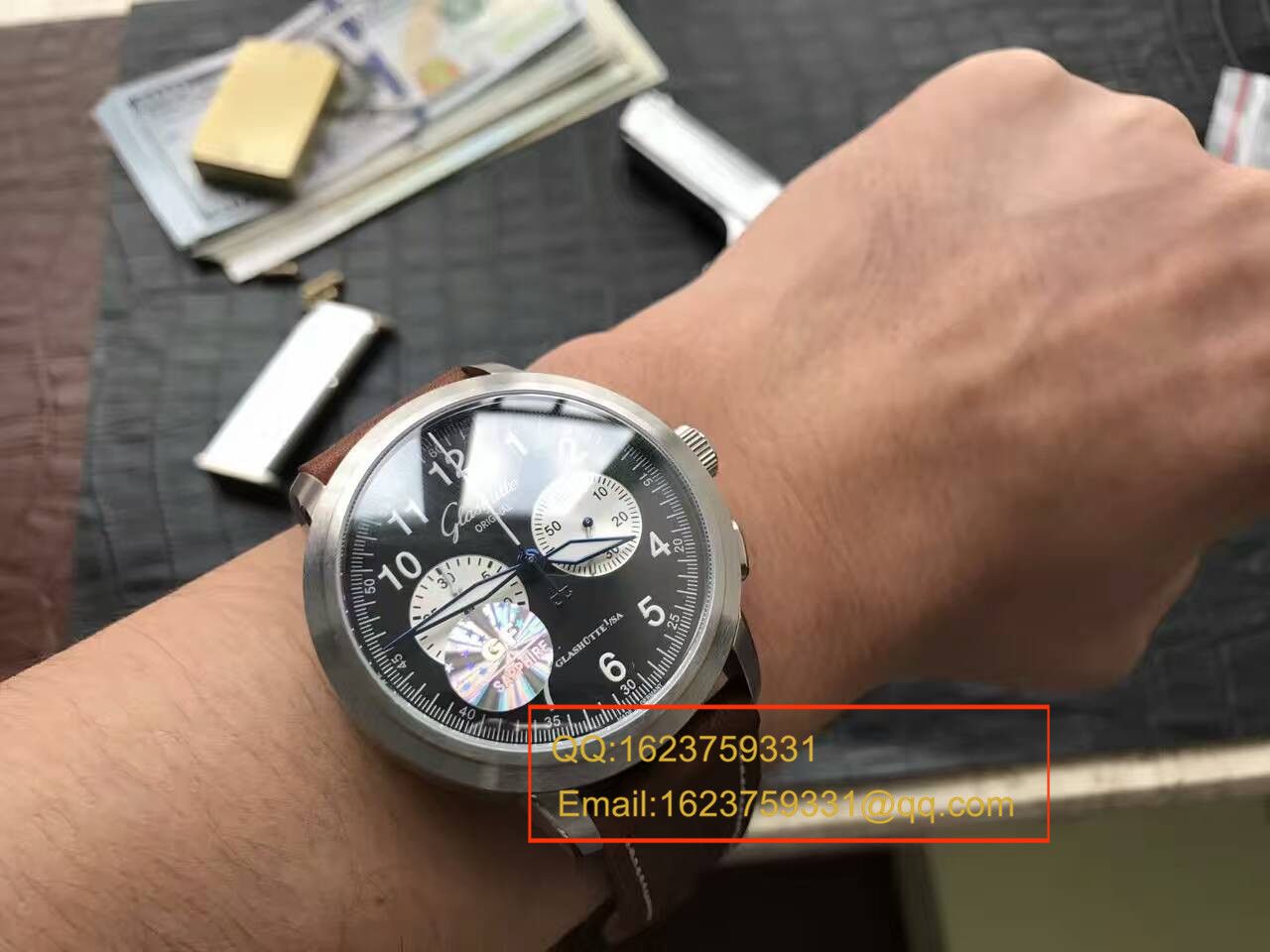 【独家视频测评】GF Factory 1:1 High quality  Replica Watches glashuette original原创SENATOR NAVIGATOR系列39-34-07-07-04男表 / GLABA034