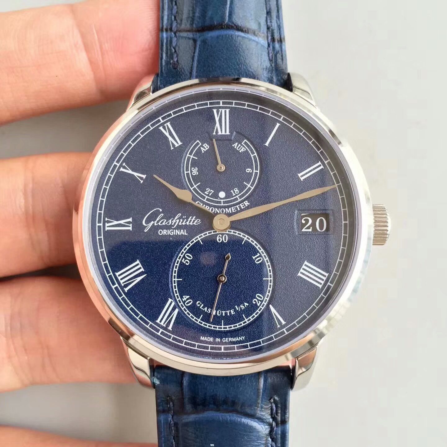 【GF Perfect 精 Replica Watches 】glashuette original原创精髓议员天文台 wrist watches 系列 1-58-01-05-34-30 wrist watches  / GLA042