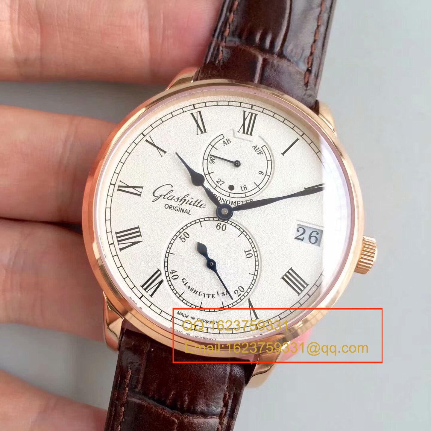 【GF Perfect  High quality  Replica Copy  Watches 】glashuette original原创精髓议员天文台 wrist watches 系列 1-58-01-01-01-04 wrist watches  / GLA043