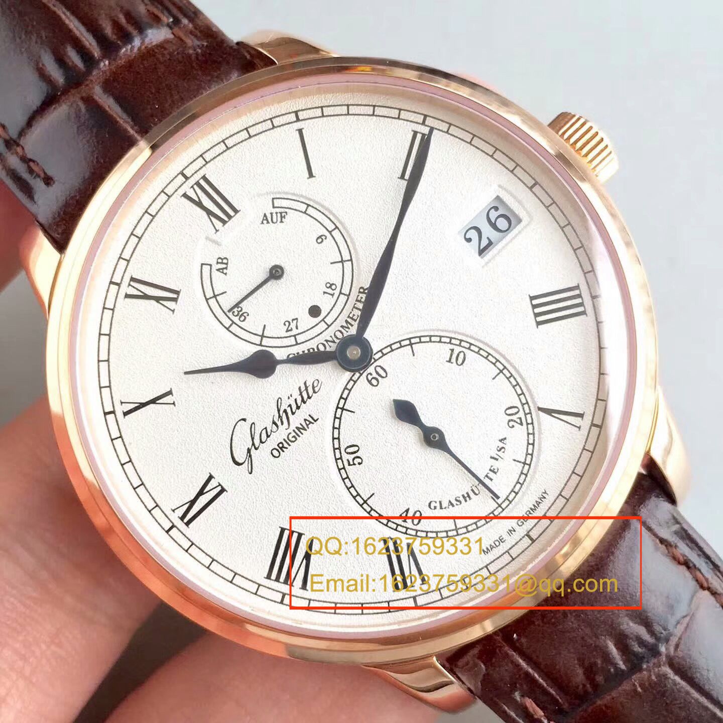 【GF Perfect  High quality  Replica Copy  Watches 】glashuette original原创精髓议员天文台 wrist watches 系列 1-58-01-01-01-04 wrist watches  / GLA043
