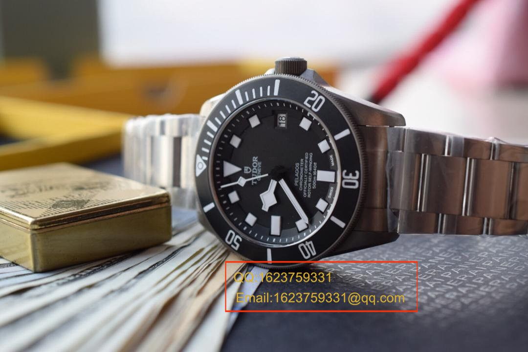 【独家视频测评XF Perfect  High quality  Copy  Watches 】 Tudor PELAGOS系列战斧25500TN 黑钛土豆黑色战斧 / DT007A