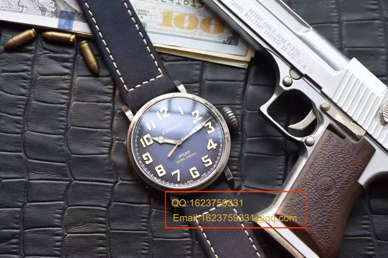 【独家视频测评XF Factory  Perfect  High quality  Replica Watches 】真力时飞行员系列11.1940.679 / 53.C808复古大飞 wrist watches  / ZSLB034