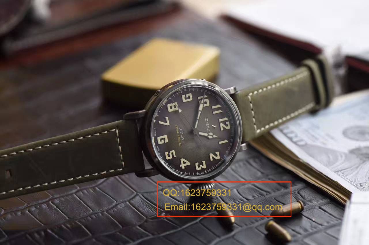 【独家 Video analysis XF Factory  Perfect  High quality  Knockoff  Watches 】真力时复古飞行员系列11.1940.679 / 93.C800 wrist watches  / ZSLB036