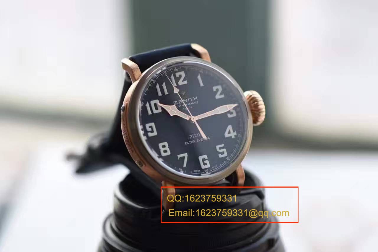 【独家视频测评XF Factory  Perfect  Replica Watches 】真力时Pilot Type 20 Extra Special Westime特别限量 wrist watches  / ZSLBE015