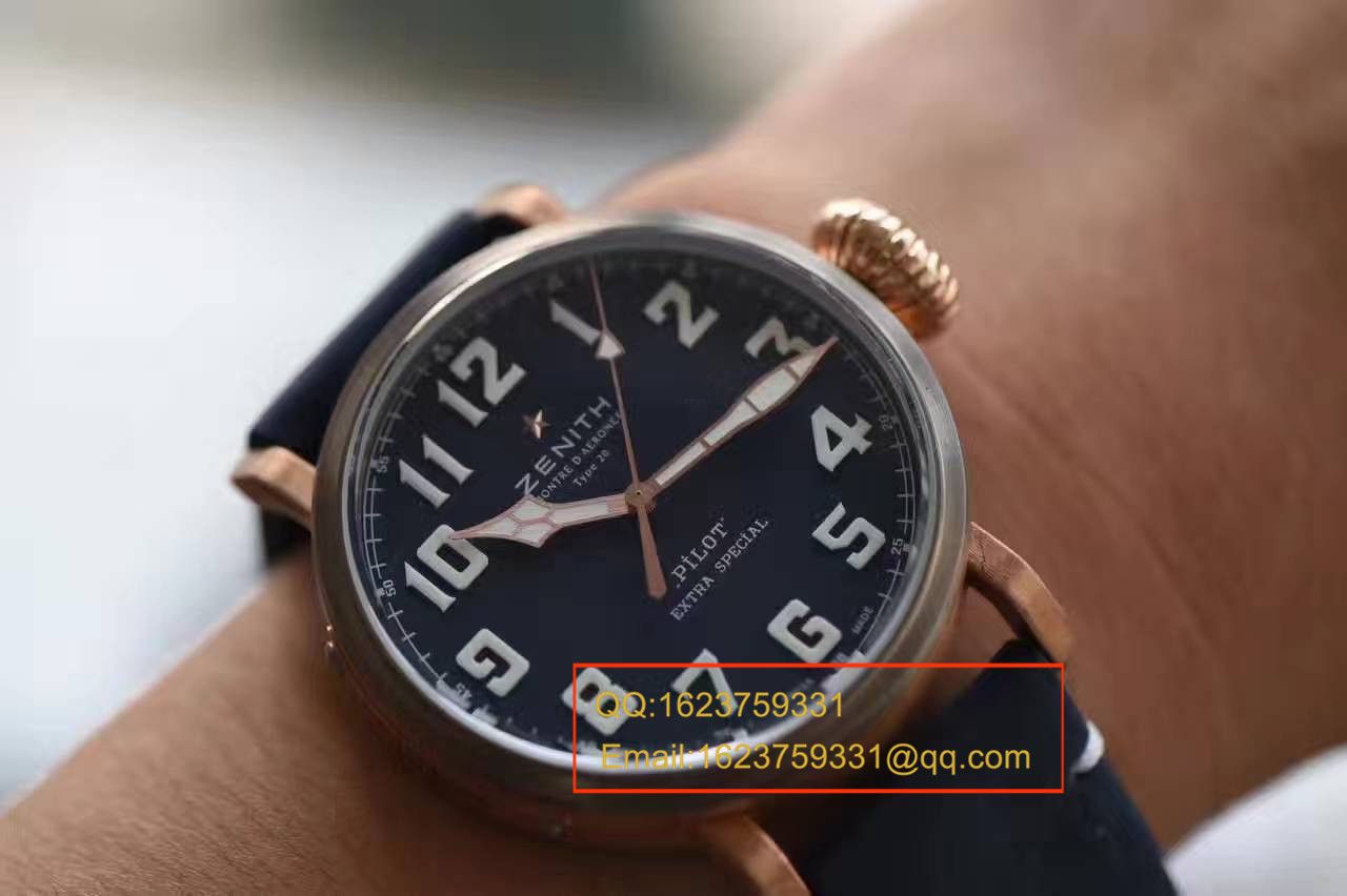 【独家视频测评XF Factory  Perfect  Replica Watches 】真力时Pilot Type 20 Extra Special Westime特别限量 wrist watches  / ZSLBE015