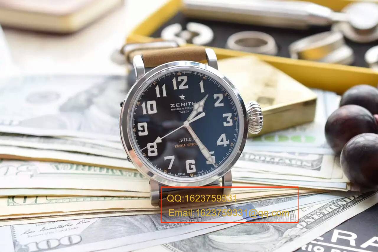 【独家视频测评KW Perfect  High quality  Replica Watches 】真力时大飞行员系列03.2430.3000/21.C738 wrist watches  / ZSLB021