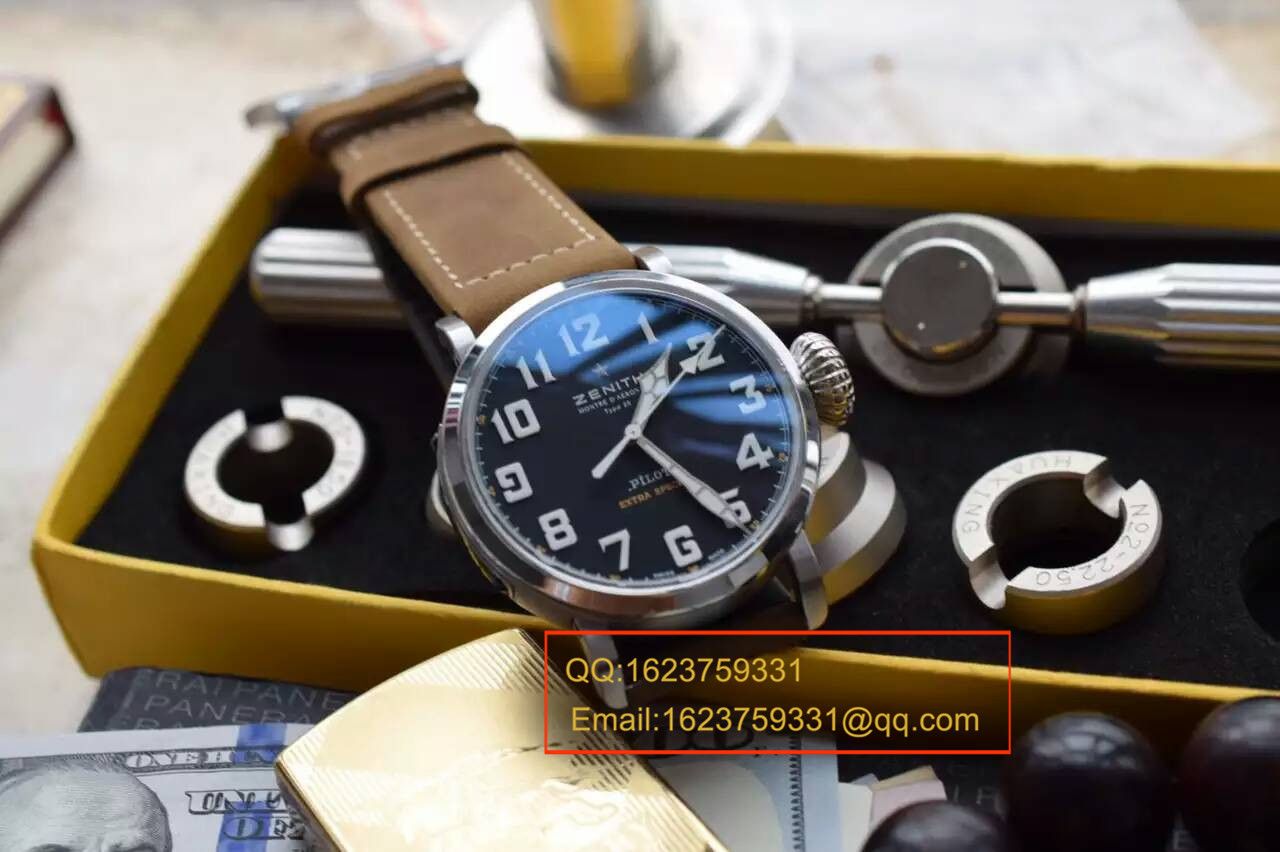 【独家视频测评KW Perfect  High quality  Replica Watches 】真力时大飞行员系列03.2430.3000/21.C738 wrist watches  / ZSLB021