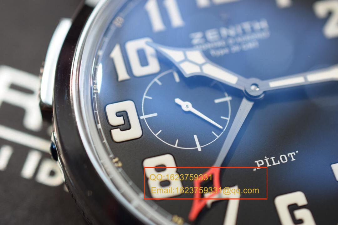 【独家视频测评KW High quality  Perfect 精 Replica Watches 】真力时飞行员系列03.2430.693/21.C723男表 / ZSL026