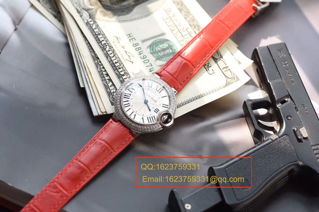 【V6 Factory  Perfect  High quality  Replica Watches 】 Cartier  蓝气球系列小号33毫米女士石英 Movement  wrist watches  / KAF127