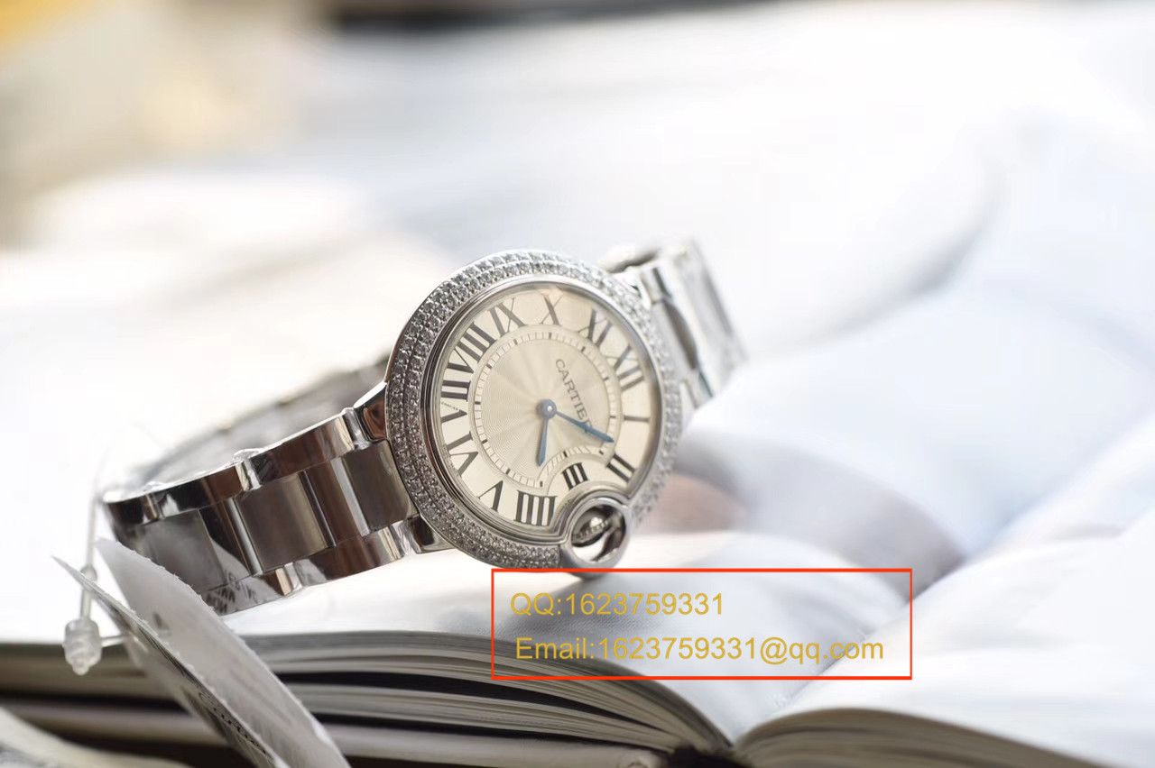【V6 Factory  Perfect  High quality  Replica Watches 】 Cartier  蓝气球系列小号33毫米女士石英 Movement  wrist watches  / KAF127