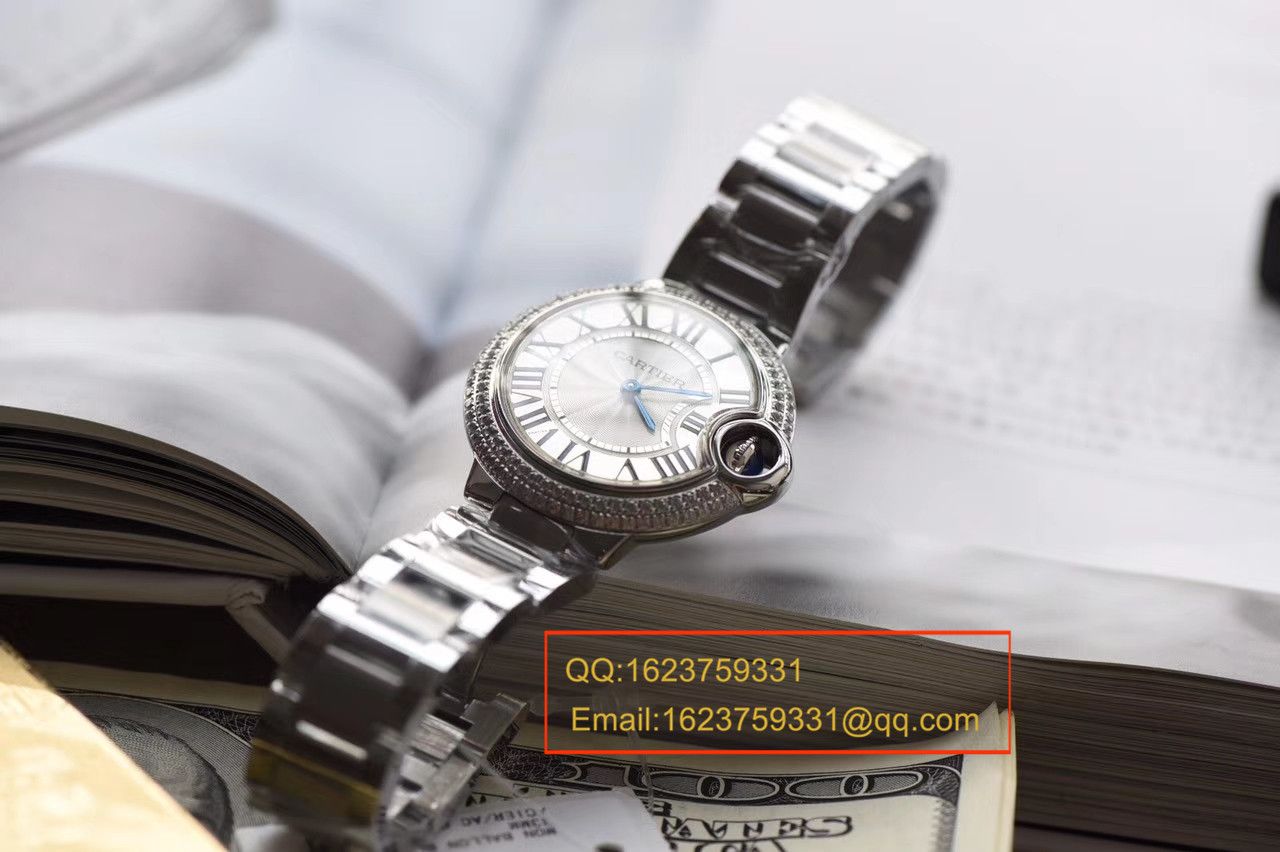 【V6 Factory  Perfect  High quality  Replica Watches 】 Cartier  蓝气球系列小号33毫米女士石英 Movement  wrist watches  / KAF127
