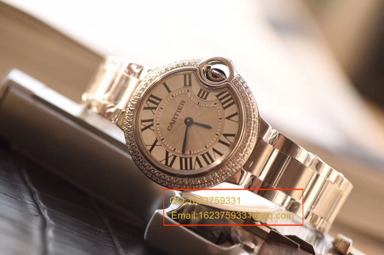 【V6 Factory  Perfect  High quality  Replica Watches 】 Cartier  蓝气球系列小号33毫米女士石英 Movement  wrist watches  / KAF127
