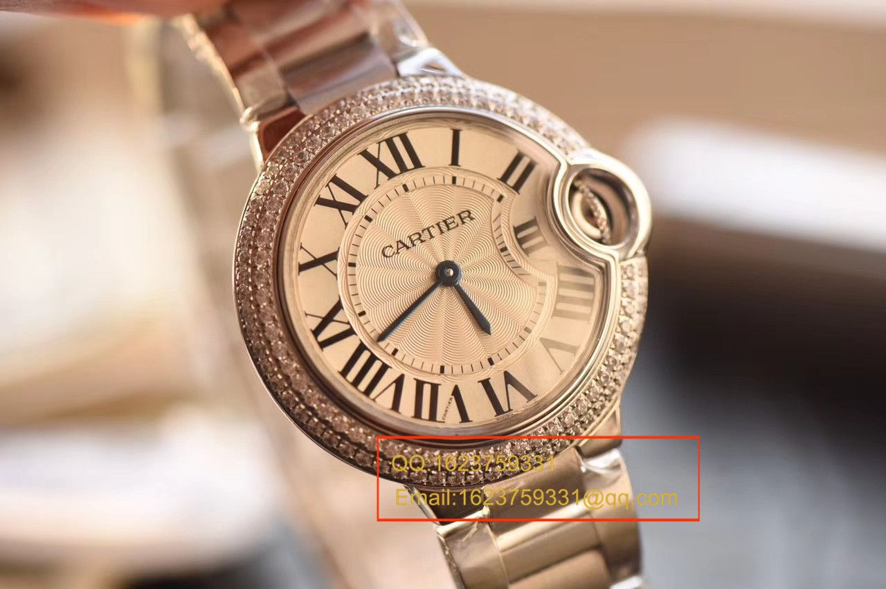 【V6 Factory  Perfect  High quality  Replica Watches 】 Cartier  蓝气球系列小号33毫米女士石英 Movement  wrist watches  / KAF127