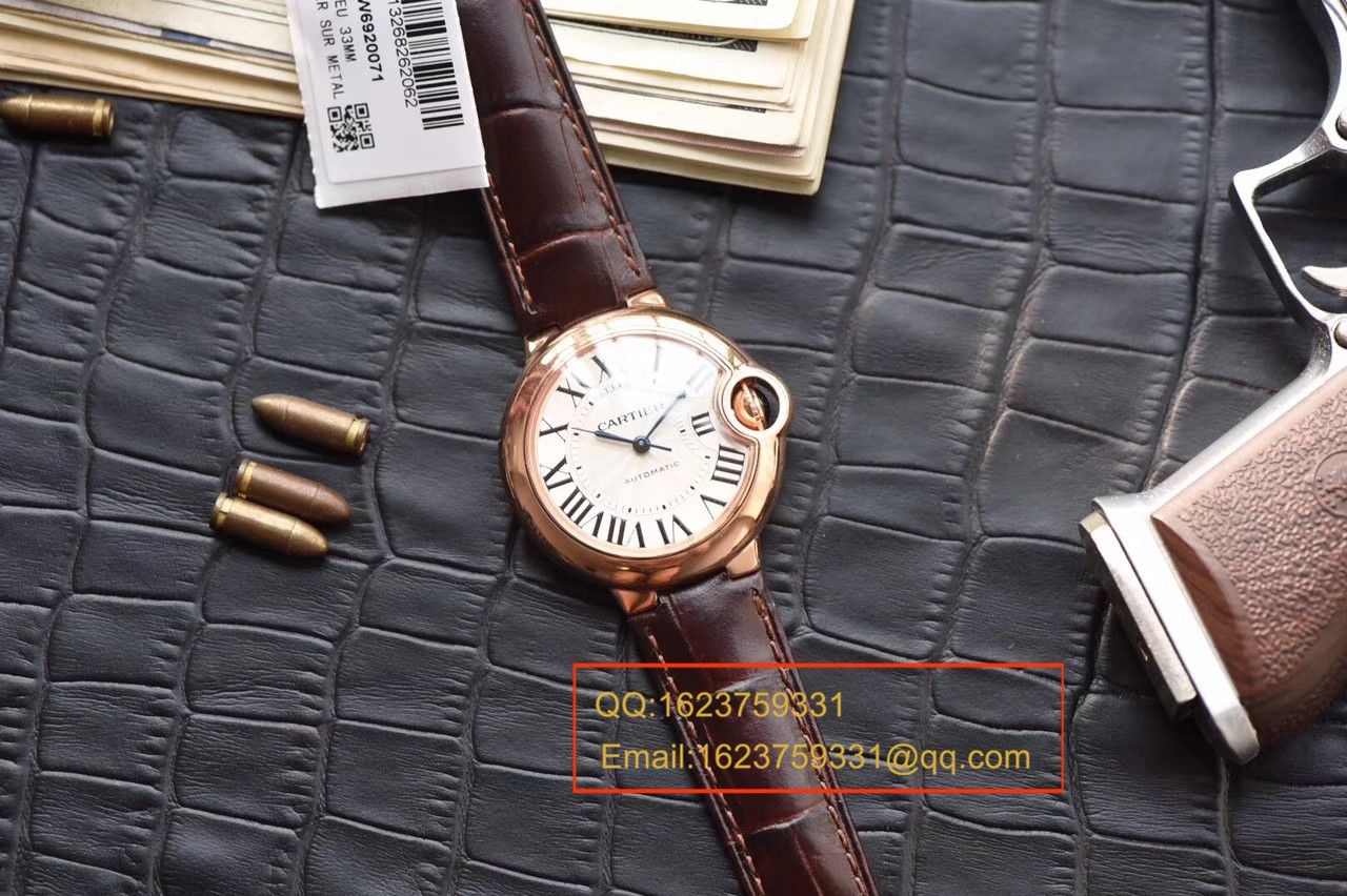 【独家视频测评V6 Factory  Perfect  High quality  Replica Watches 】 Cartier  小号蓝气球系列33毫米W6920097女士 wrist watches  / K126