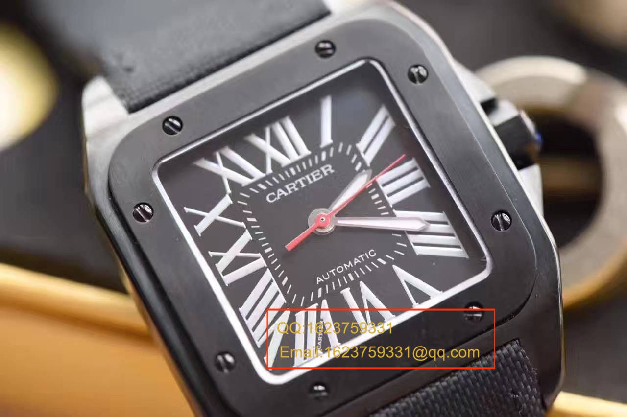 【HBBV6 Factory  top  Replica 1:1 Copy  Watches 】 Cartier   Santos 系列黑骑士WSSA0006 wrist watches  / KAJ104