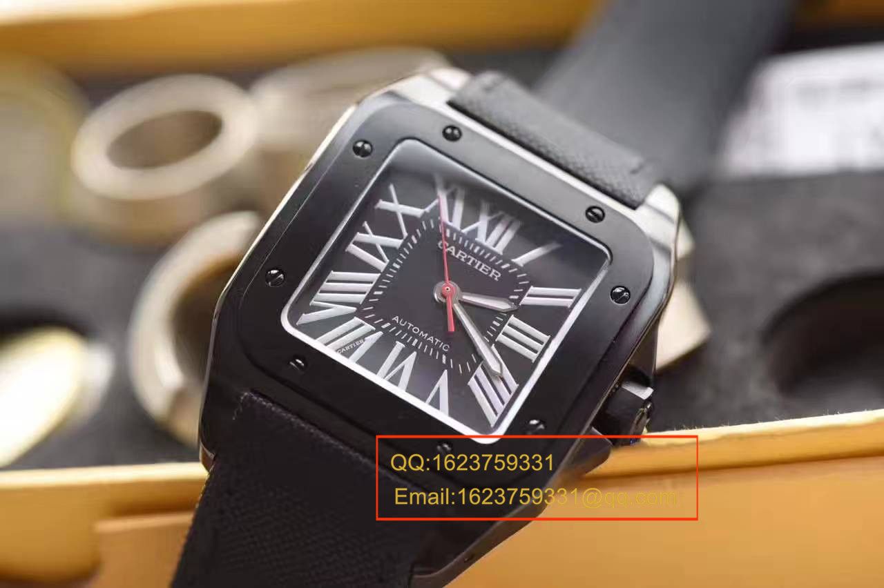 【HBBV6 Factory  top  Replica 1:1 Copy  Watches 】 Cartier   Santos 系列黑骑士WSSA0006 wrist watches  / KAJ104