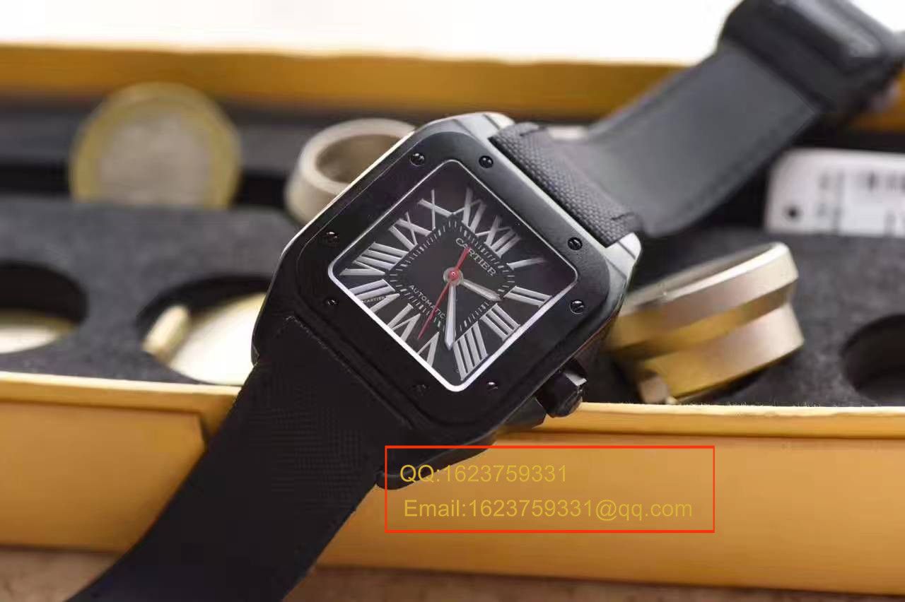 【HBBV6 Factory  top  Replica 1:1 Copy  Watches 】 Cartier   Santos 系列黑骑士WSSA0006 wrist watches  / KAJ104