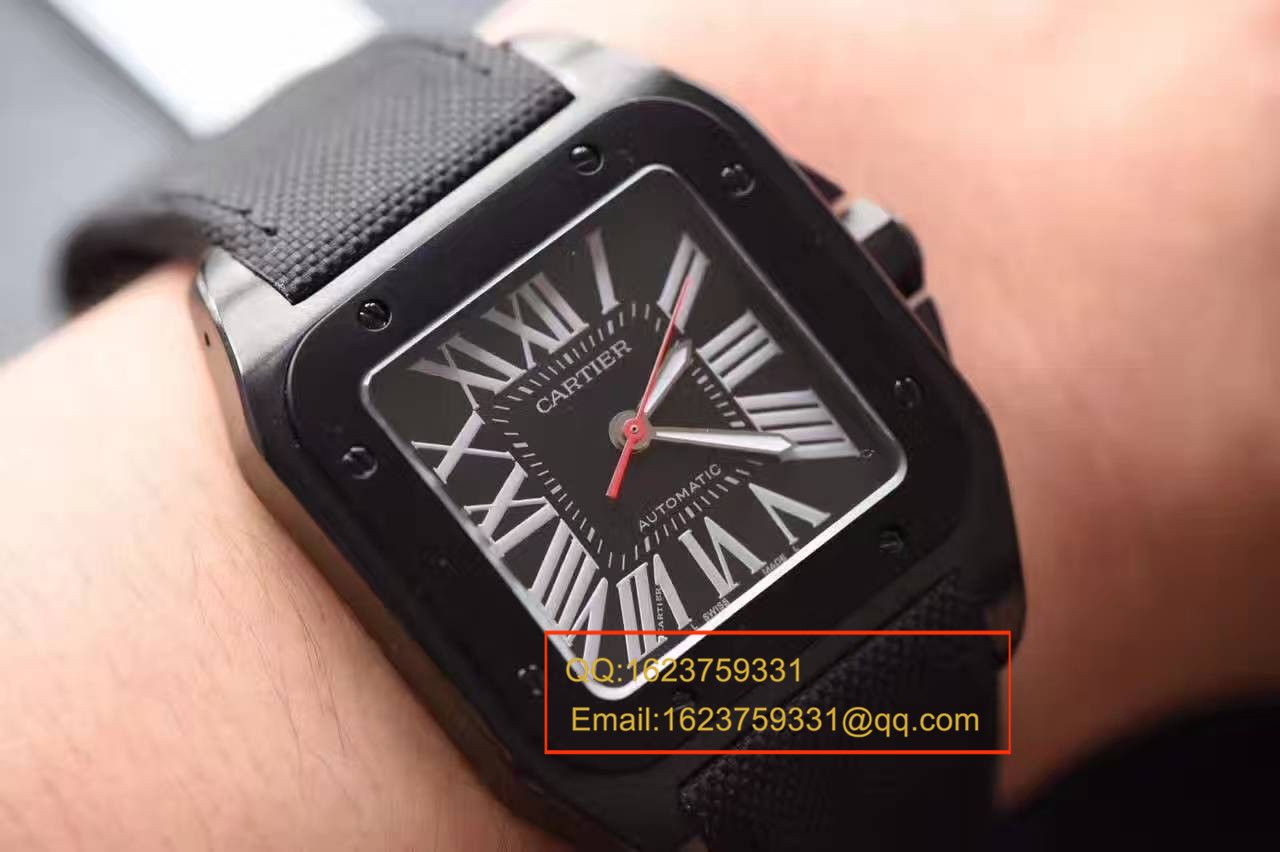 【HBBV6 Factory  top  Replica 1:1 Copy  Watches 】 Cartier   Santos 系列黑骑士WSSA0006 wrist watches  / KAJ104