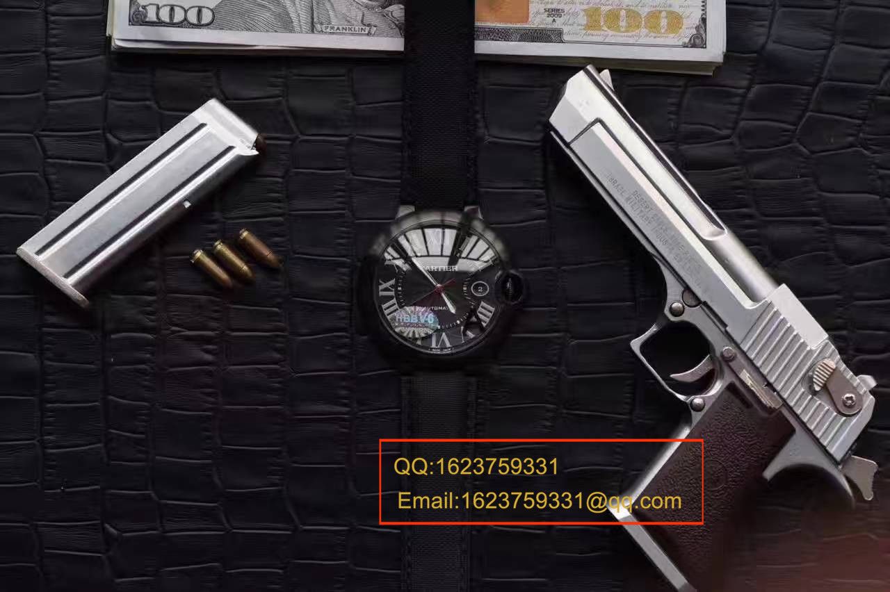 【独家视频测评V6 Factory 1:1 Replica Watches 】 Cartier  蓝气球系列黑武士WSBB0015男表42毫米V2版本 / KAH096