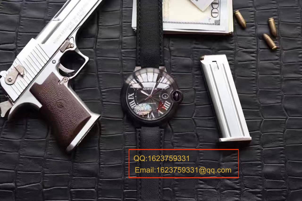 【独家视频测评V6 Factory 1:1 Replica Watches 】 Cartier  蓝气球系列黑武士WSBB0015男表42毫米V2版本 / KAH096