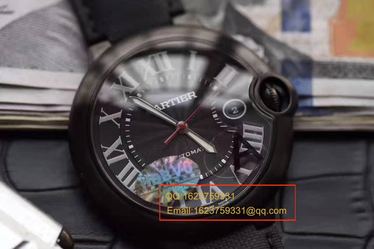 【独家视频测评V6 Factory 1:1 Replica Watches 】 Cartier  蓝气球系列黑武士WSBB0015男表42毫米V2版本 / KAH096