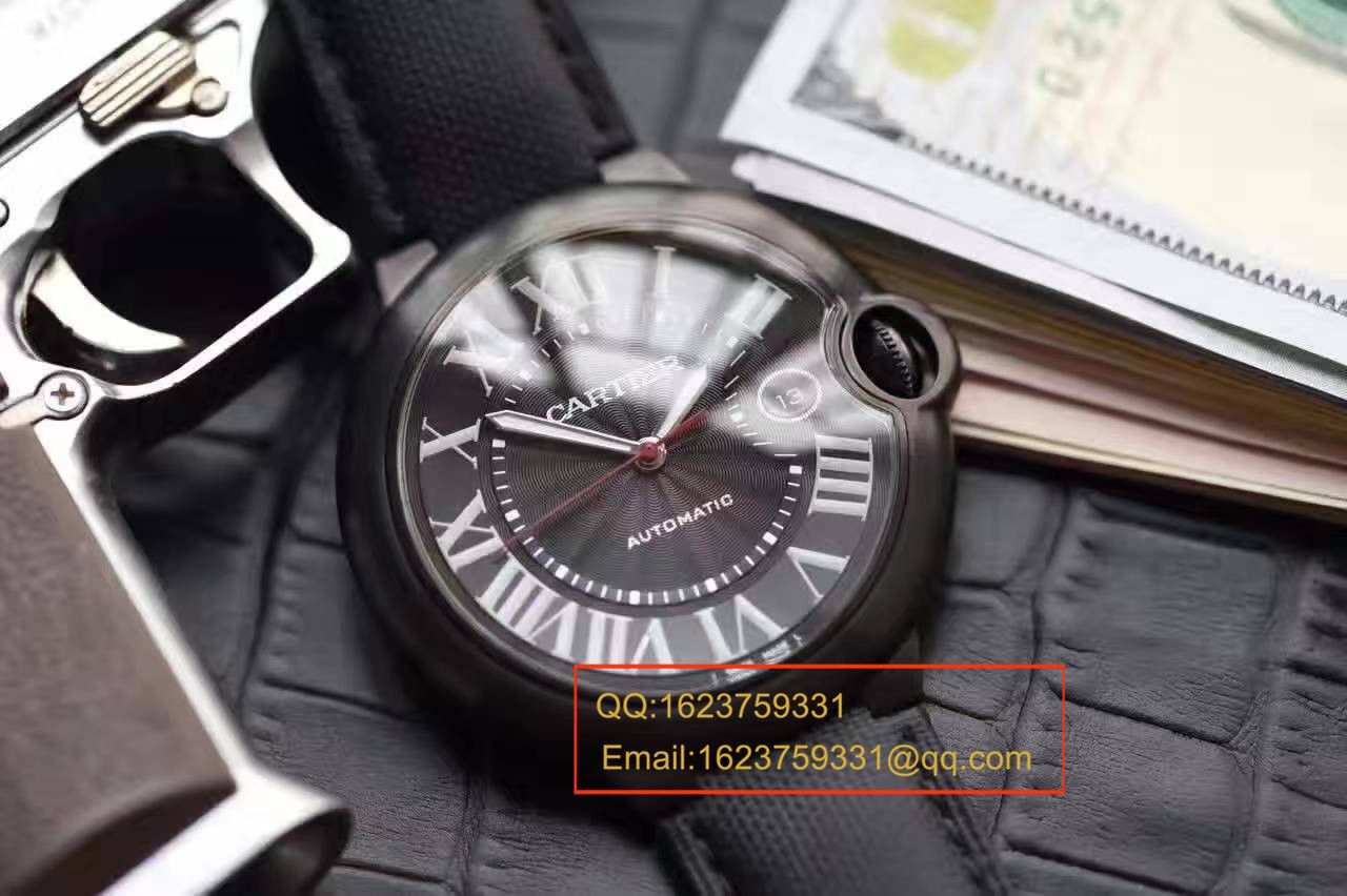 【独家视频测评V6 Factory 1:1 Replica Watches 】 Cartier  蓝气球系列黑武士WSBB0015男表42毫米V2版本 / KAH096