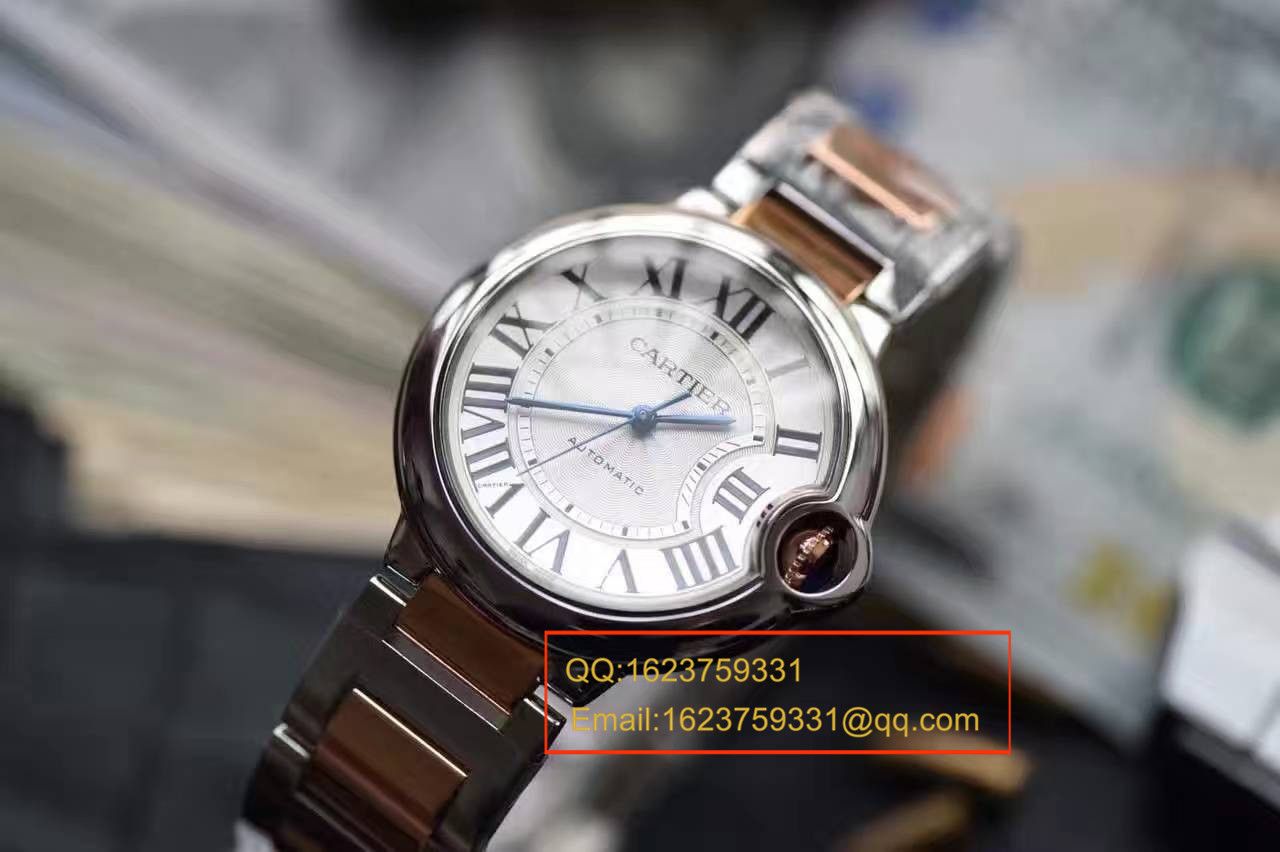【独家视频测评V6 Factory 1:1 Knockoff  Watches 】 Cartier  蓝气球系列W2BB0003《中号蓝气球36毫米》女士 wrist watches  / KAG094