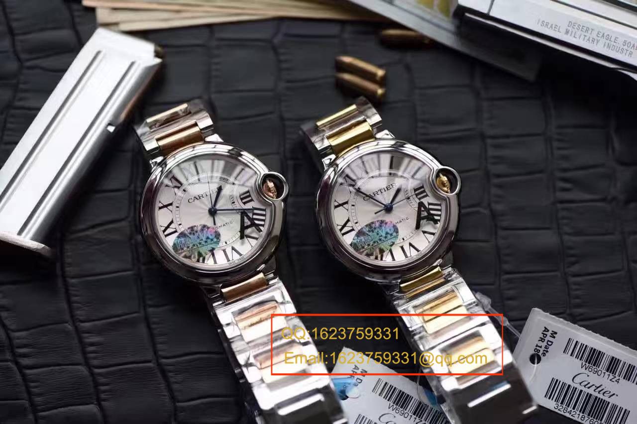 【独家视频测评V6 Factory 1:1 High quality  Replica Watches 】 Cartier  中号蓝气球36毫米系列W2BB0012女士 wrist watches  / K095