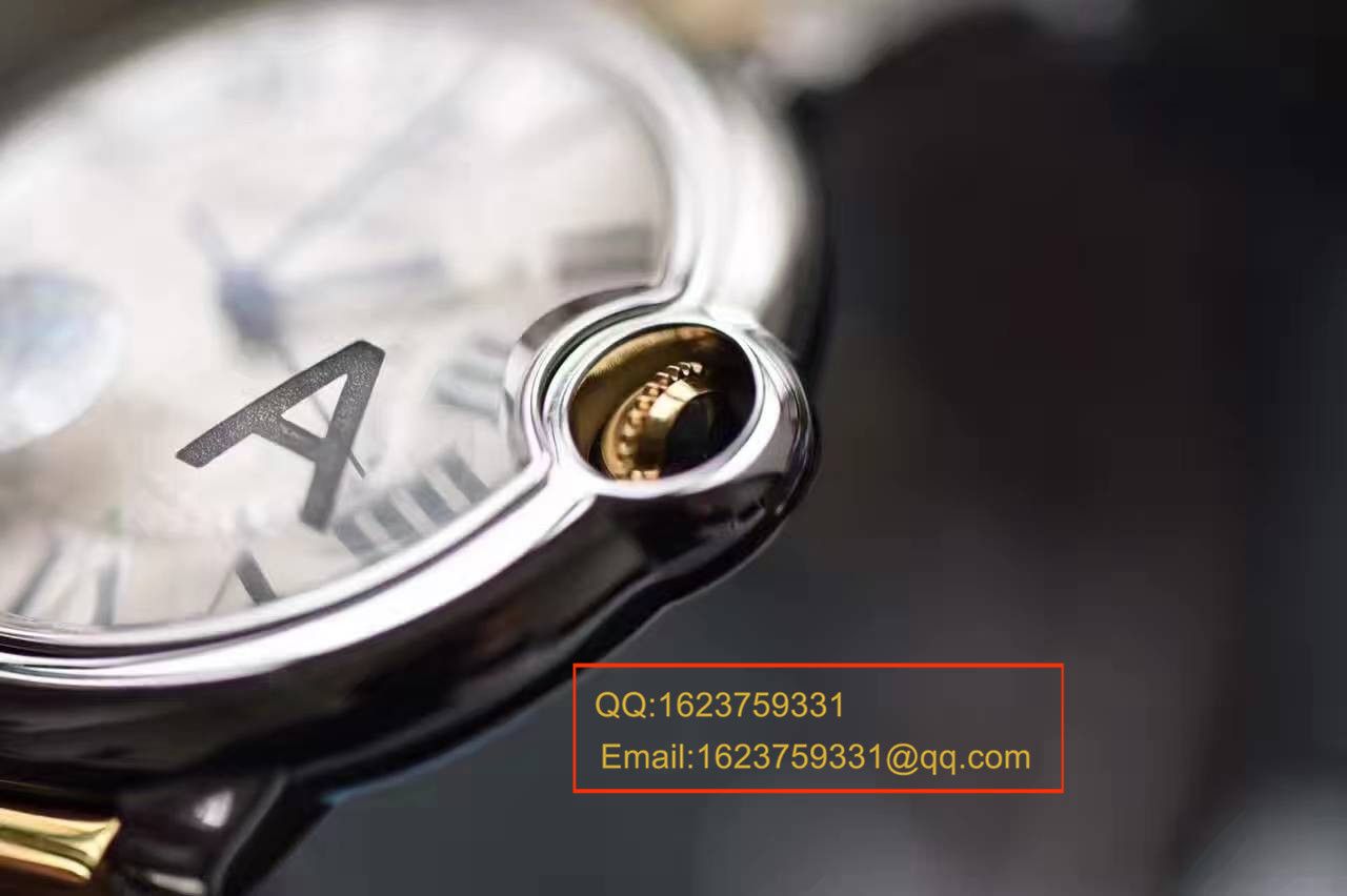 【独家视频测评V6 Factory 1:1 High quality  Replica Watches 】 Cartier  中号蓝气球36毫米系列W2BB0012女士 wrist watches  / K095