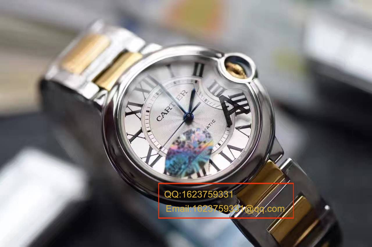 【独家视频测评V6 Factory 1:1 High quality  Replica Watches 】 Cartier  中号蓝气球36毫米系列W2BB0012女士 wrist watches  / K095