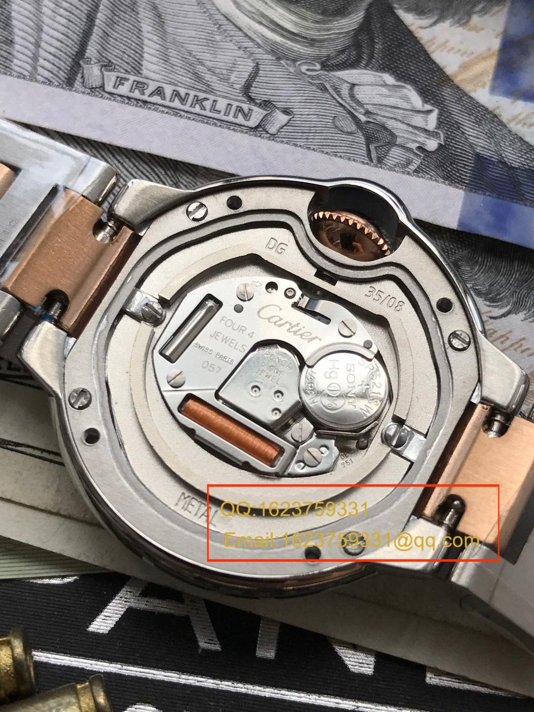 【视频解析小号蓝气球28毫米】V6 Factory 1:1 Replica Copy  Watches 之 Cartier  蓝气球系列WE902052石英女表 / K084
