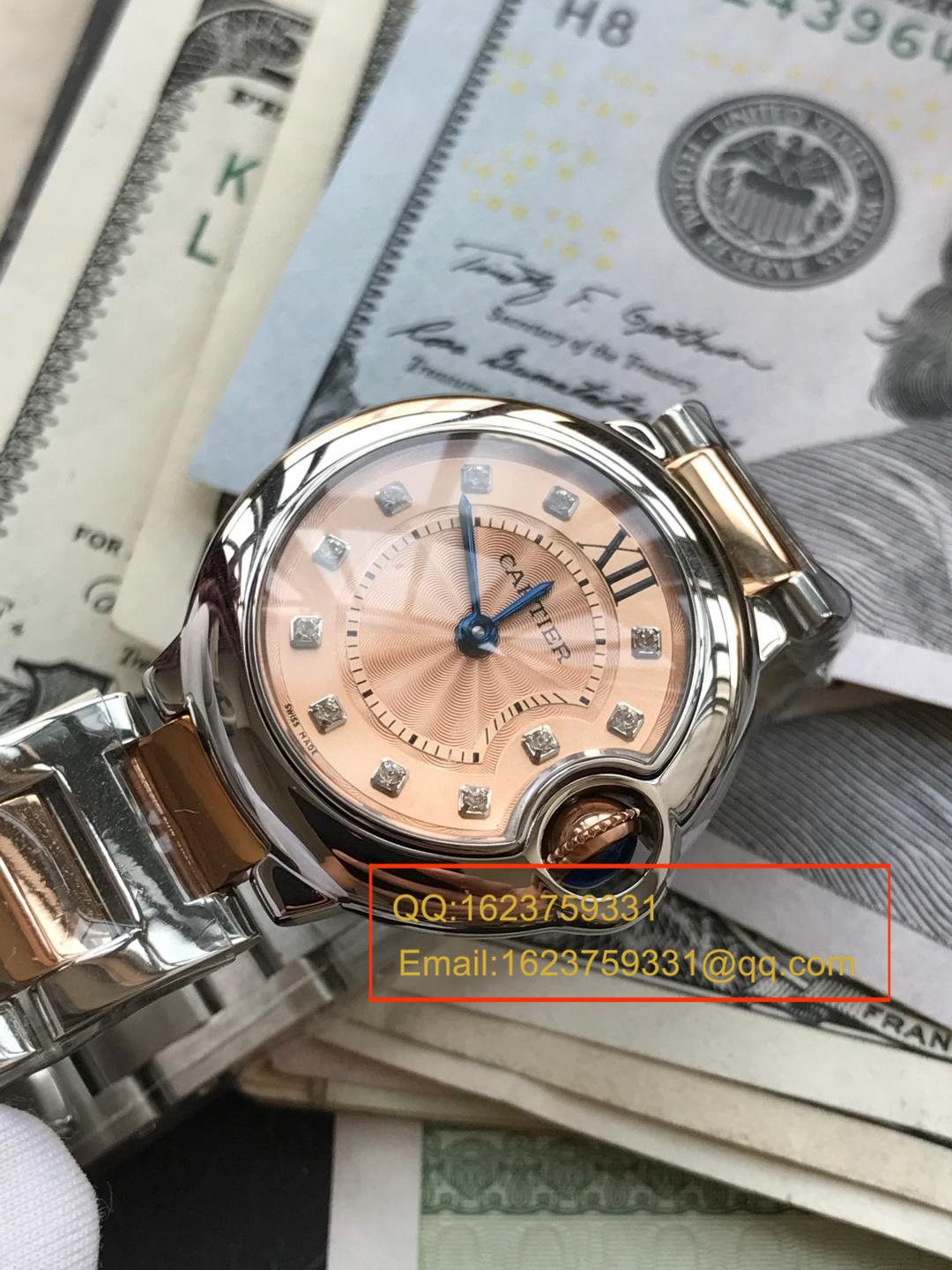 【视频解析小号蓝气球28毫米】V6 Factory 1:1 Replica Copy  Watches 之 Cartier  蓝气球系列WE902052石英女表 / K084
