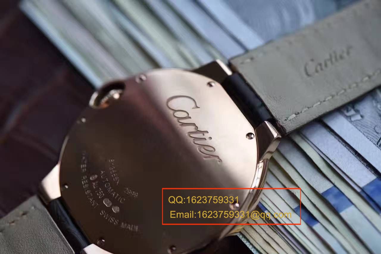 【独家视频测评V6 Factory  Perfect  High quality  Replica Watches 】 Cartier  大号蓝气球42毫米W6900651玫瑰金 wrist watches  / K043