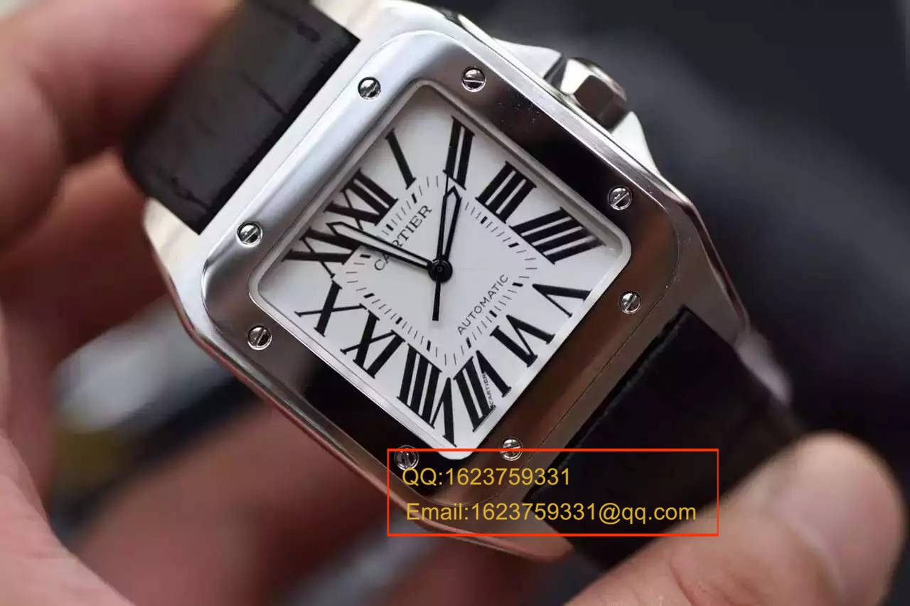 【视频解析V6 Factory 1:1 High quality  Knockoff  Watches 】 Cartier   Santos 自动机械男表W20106X8机械 wrist watches  / KBA032