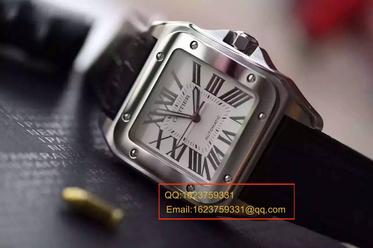 【视频解析V6 Factory 1:1 High quality  Knockoff  Watches 】 Cartier   Santos 自动机械男表W20106X8机械 wrist watches  / KBA032