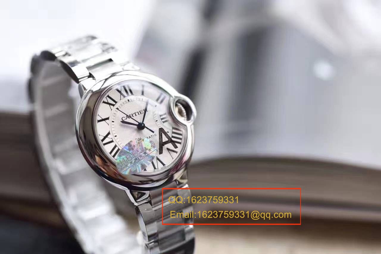 【独家视频解析V6 Factory  Perfect  High quality  Replica Watches 】 Cartier  蓝气球系列小号33毫米机械女表W6920071/W6920085 / K117