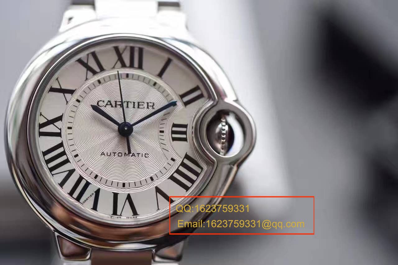 【独家视频解析V6 Factory  Perfect  High quality  Replica Watches 】 Cartier  蓝气球系列小号33毫米机械女表W6920071/W6920085 / K117