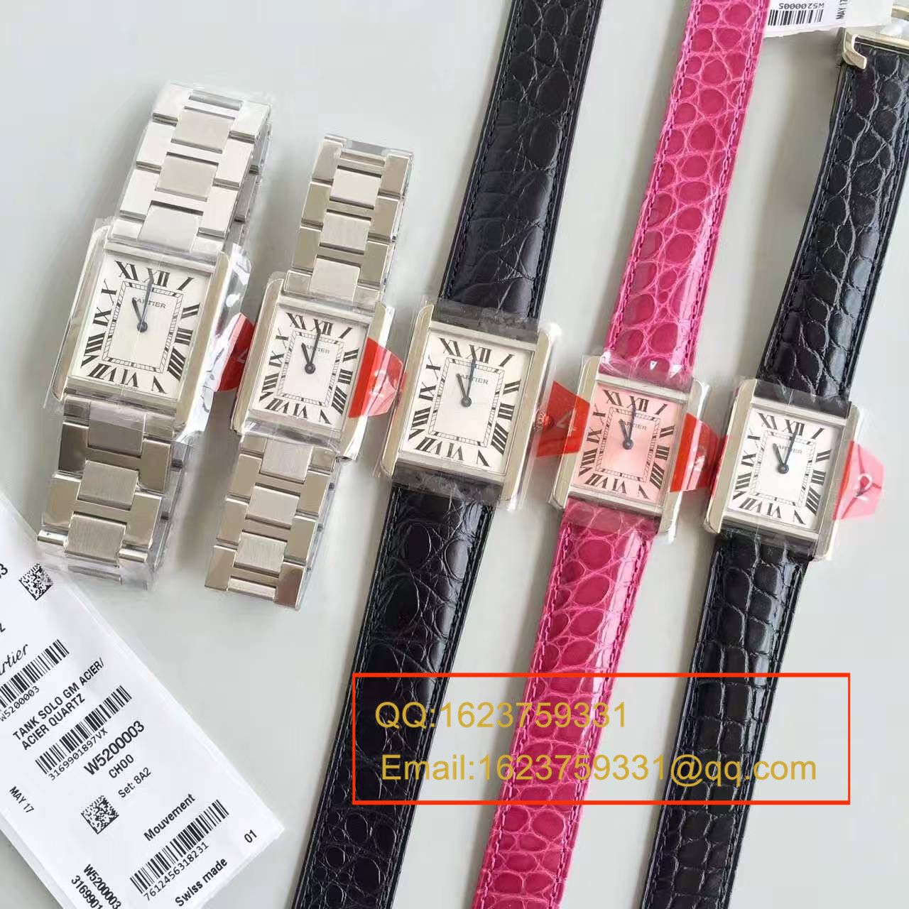 【独家视频测评K11 Factory  Perfect  High quality  Replica Watches 】 Cartier  坦克系列 W5200000 粉色女士石英 wrist watches  / KAD008