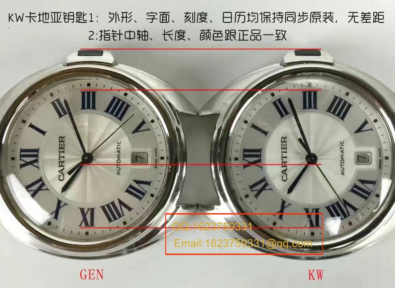 【独家视频测评KW Factory  Perfect  Knockoff  Watches 】 Cartier  钥匙系列 WSCL0006女装35毫米 Watches  / KAI005