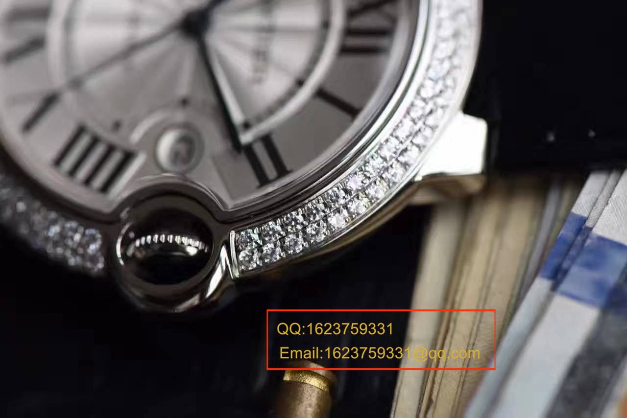 【HBBV6 Factory  Perfect  High quality  Replica Watches 】 Cartier  蓝气球系列WE900951男装42毫米镶钻 wrist watches  / KAI112