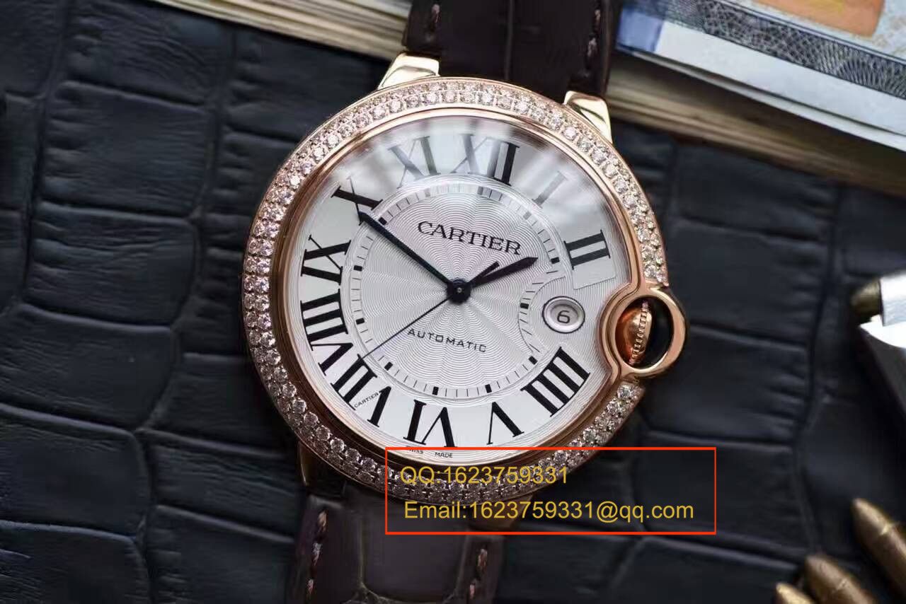 【HBBV6 Factory  Perfect  High quality  Copy  Watches 】 Cartier  蓝气球系列WE900851男士42毫米镶钻 wrist watches  / KAI082